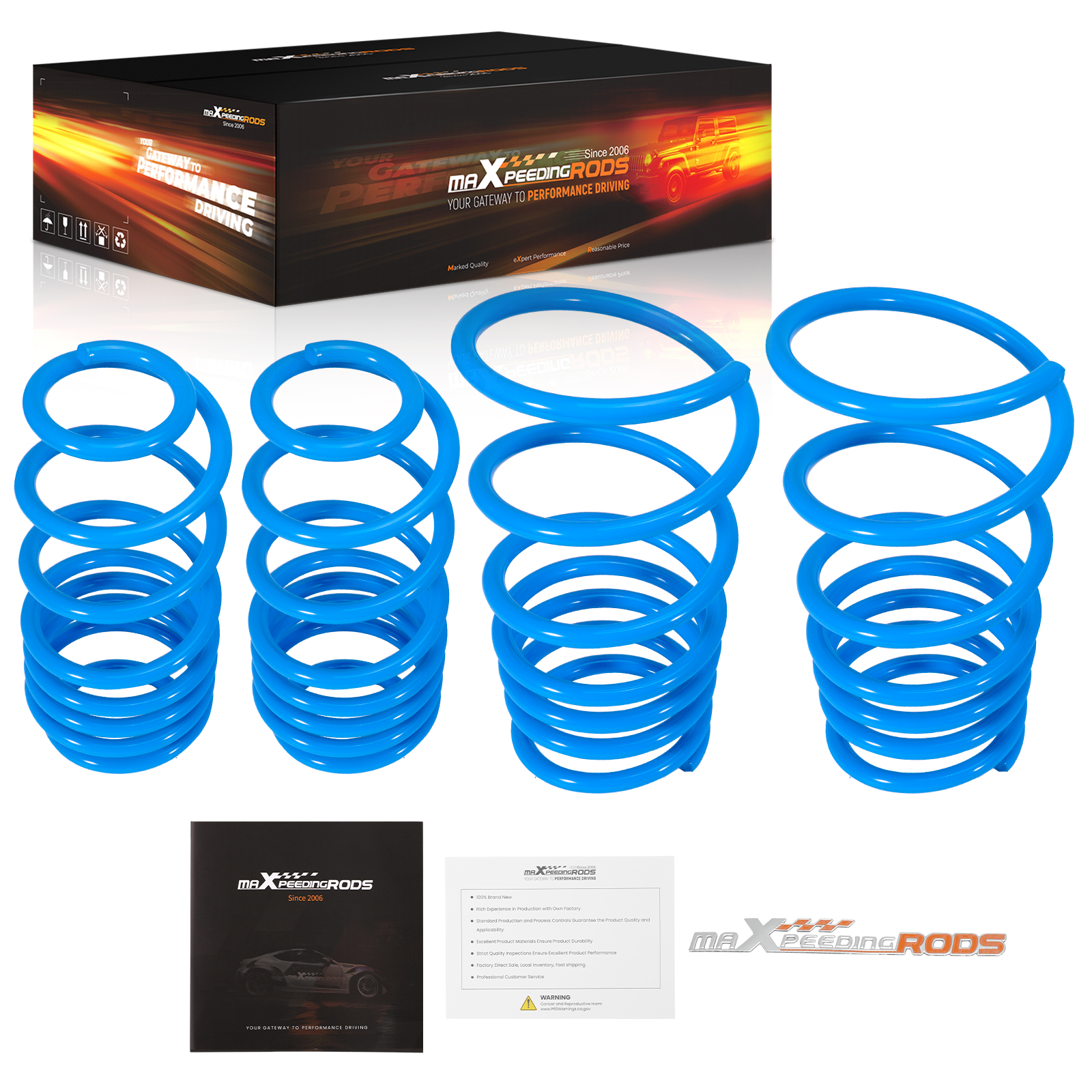 Tieferlegungsfedern Fahrwerk 30 mm for Suzuki Swift Mk3 III 2005-2010