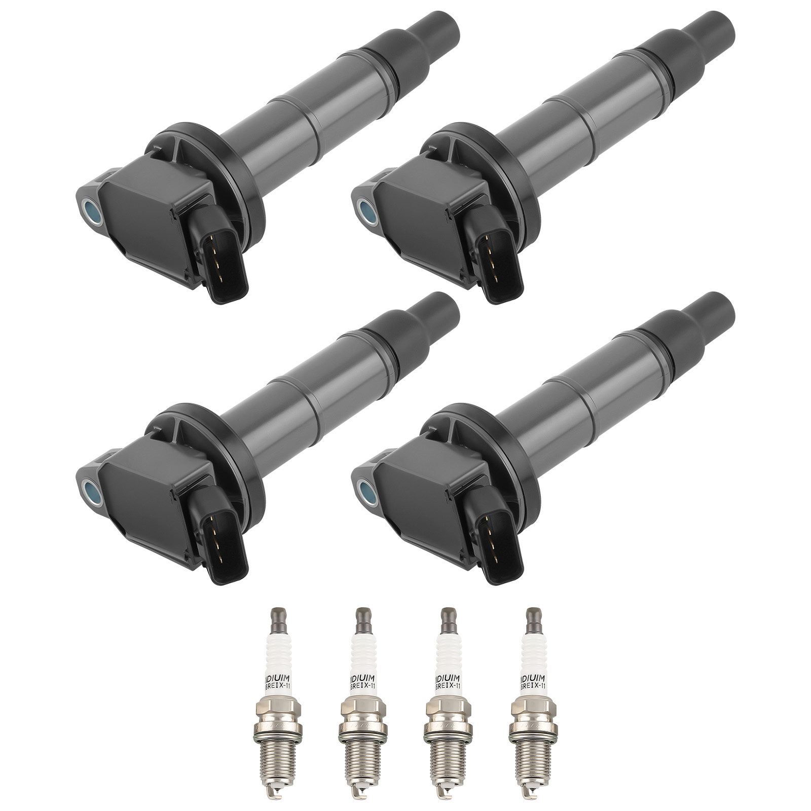 Ignition Coil & 7092 Spark Plug Kit for Toyota Corolla 2.4L 90919-02243
