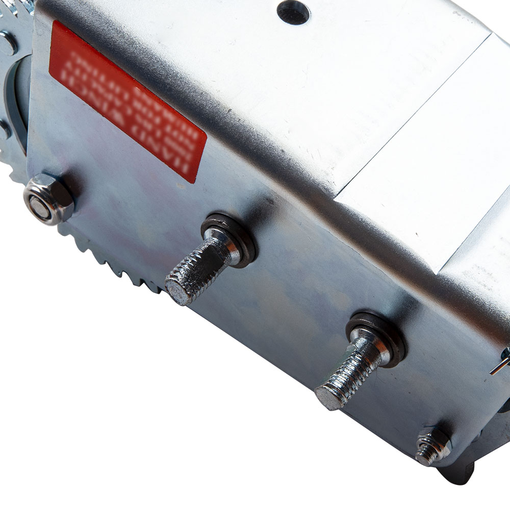 2000lbs Hand Winch Hand 2 Gear Crank Winch Heavy Duty ATV Trailer Boat QME