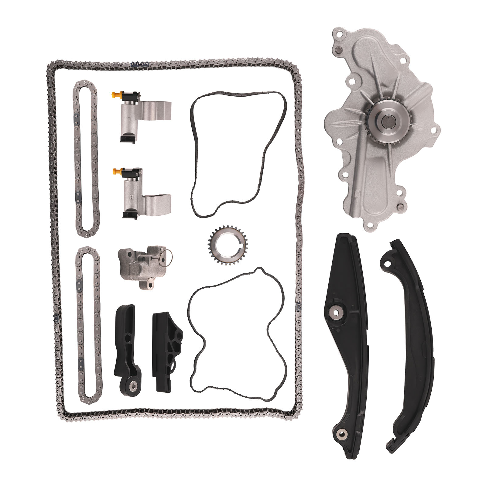 Timing Chain Kit Water Pump Cam Sprocket for Ford Explorer Lincoln MKS MKT