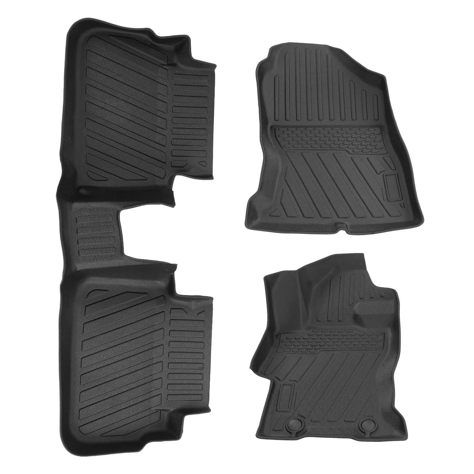 All-Weather Floor Mats for Subaru Crosstrek/Impreza 2017-2023 TPE Black
