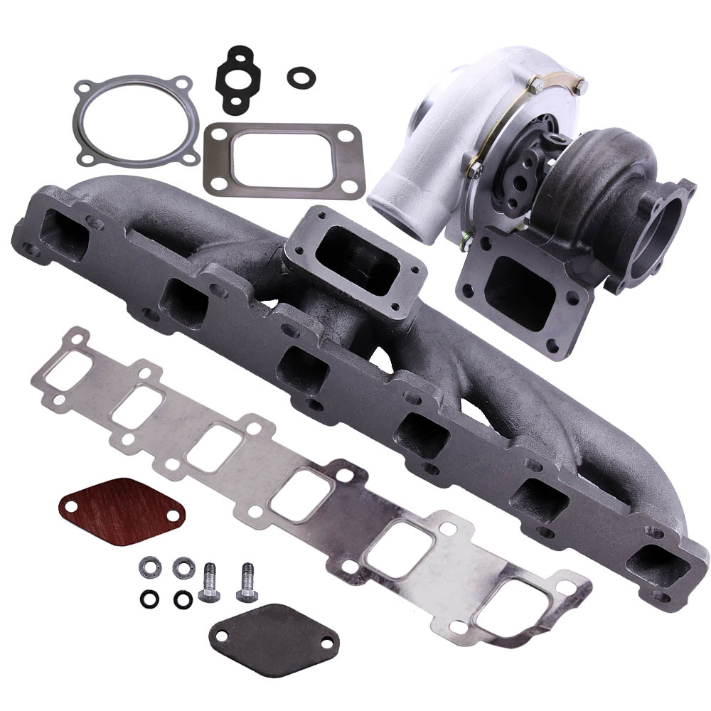 Turbo Turbocharger + Exhaust Manifold Kit For Nissan Patrol 4.2L TD42