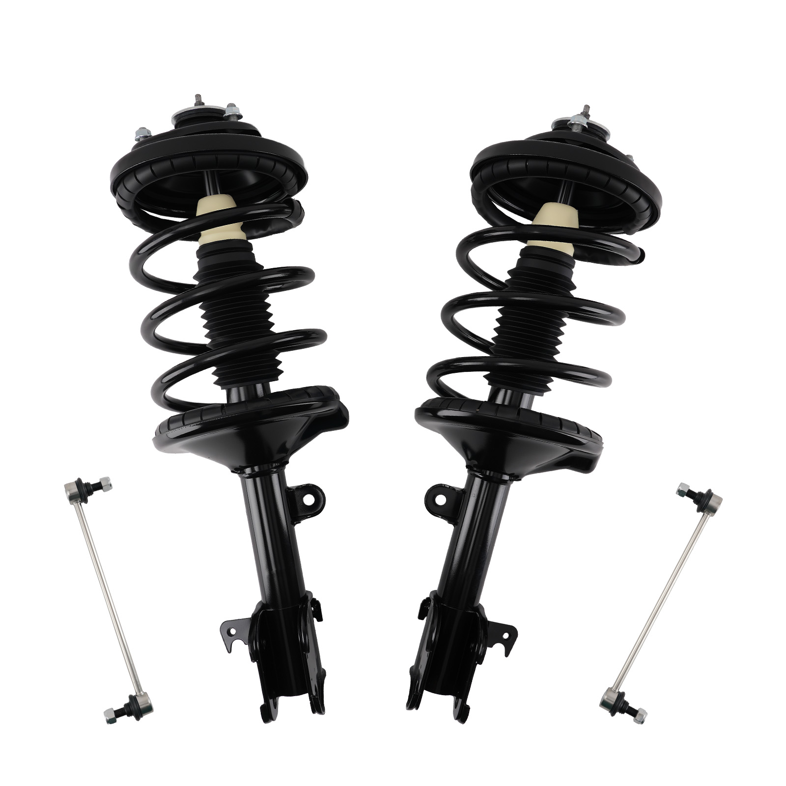 Front Complete Struts Assembly & Sway Bar Links For Honda Odyssey 1999 - 2004