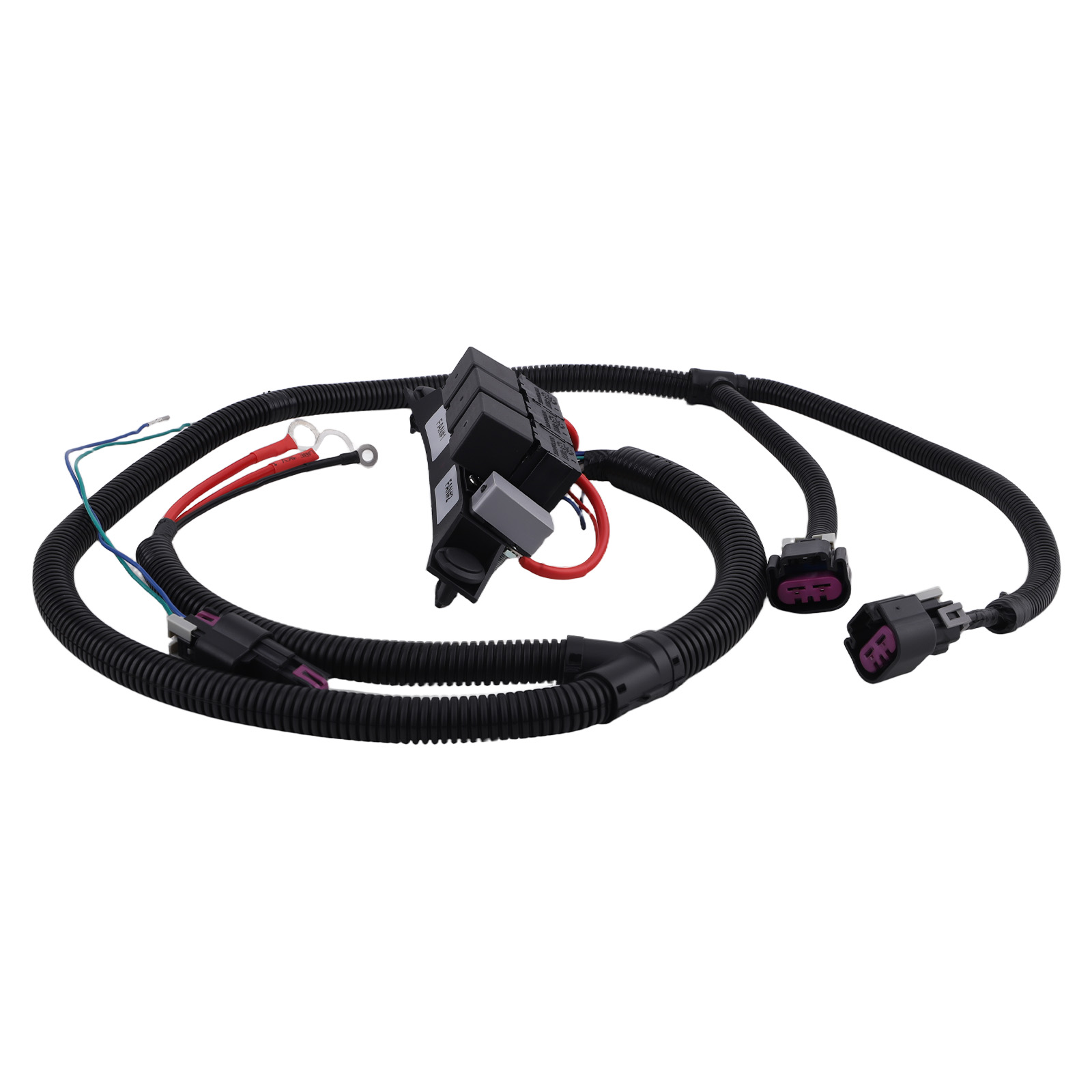 Dual Speed Electric Fan Control Wiring Harness Kit for GMC Sierra 1500 2500 3500