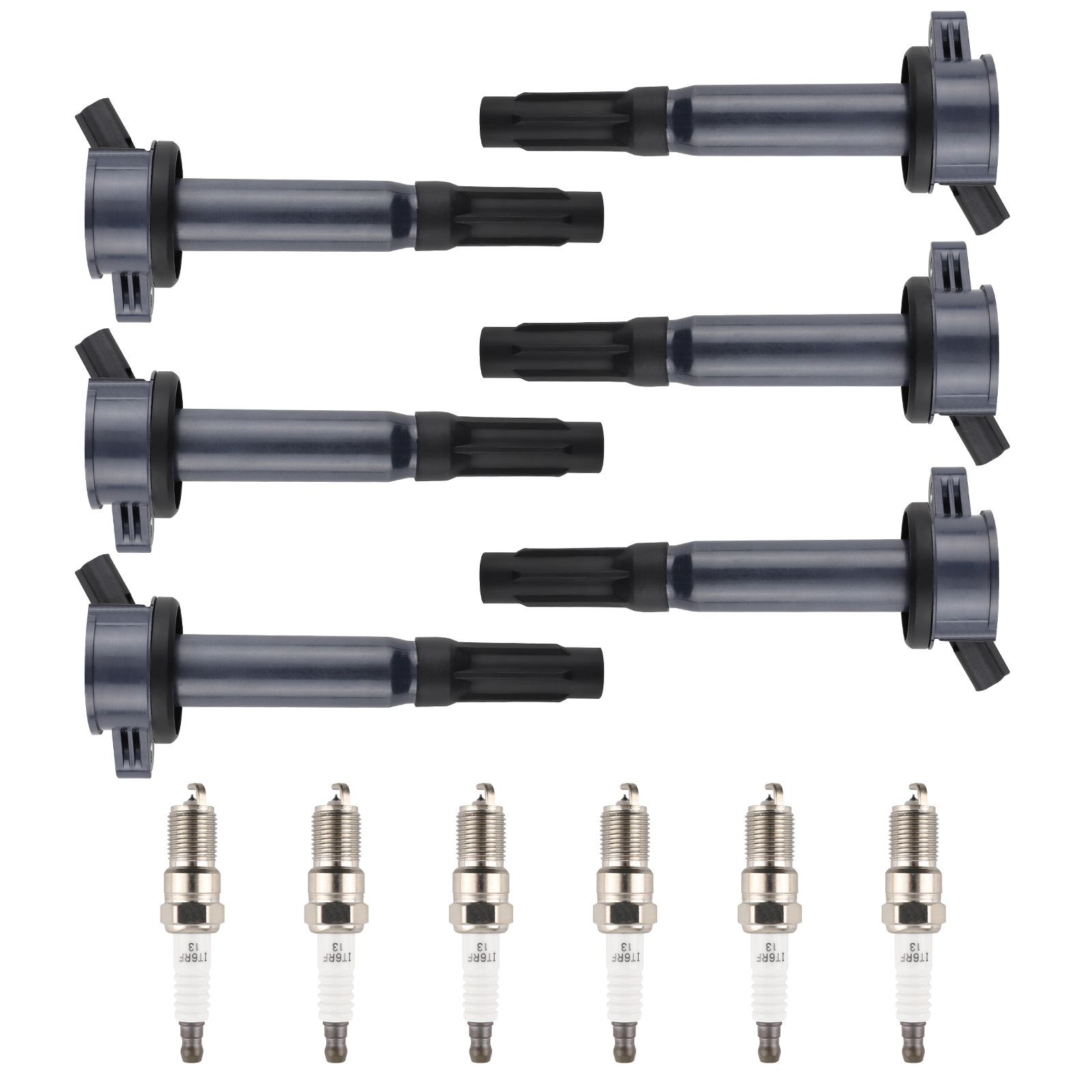 6 Ignition Coil & Iridium Spark Plug For Ford Escape Fusion Zephyr Mercury 3.0L