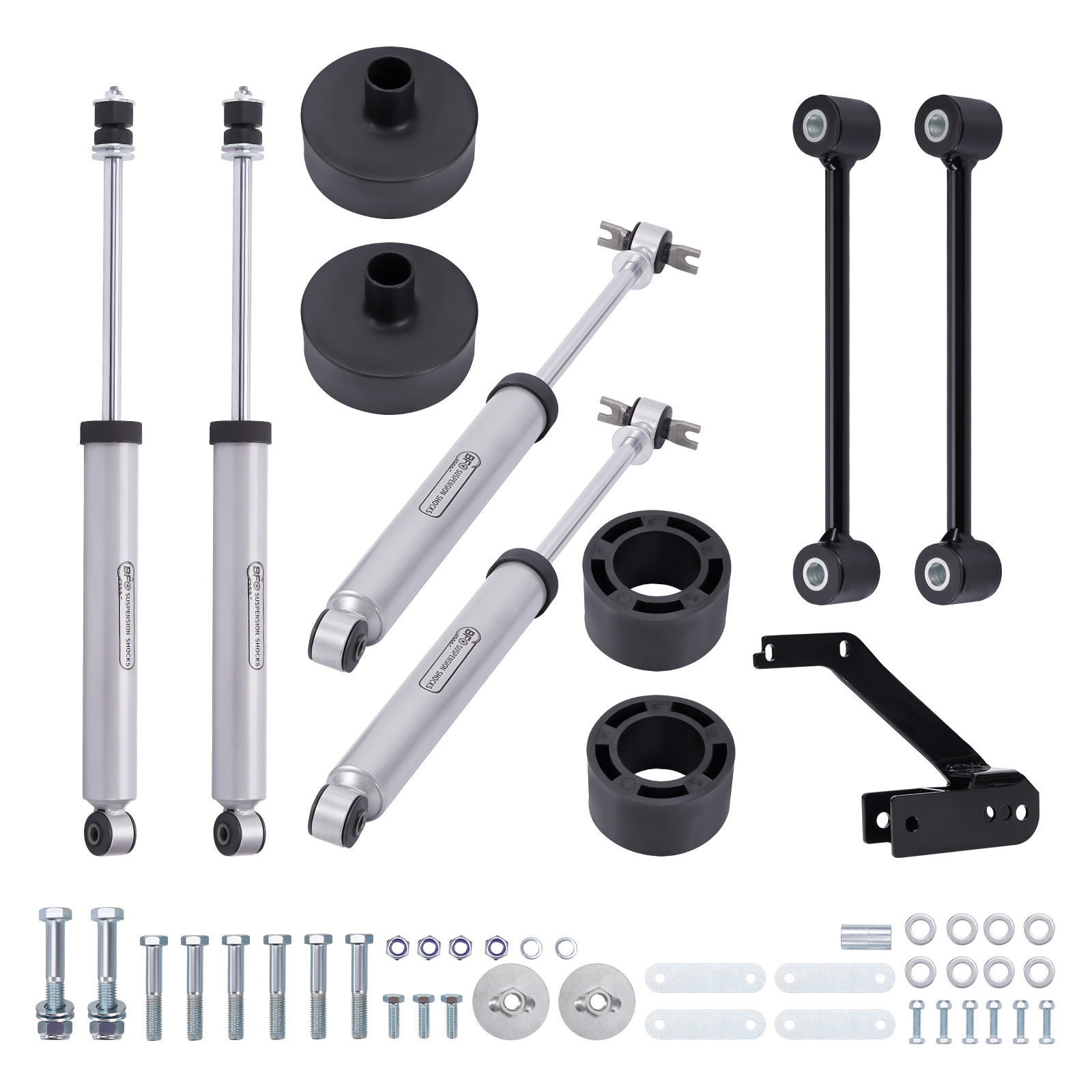 2.5 inch Suspension Lift Kit w/ Shocks for Jeep Wrangler JK 07-2018