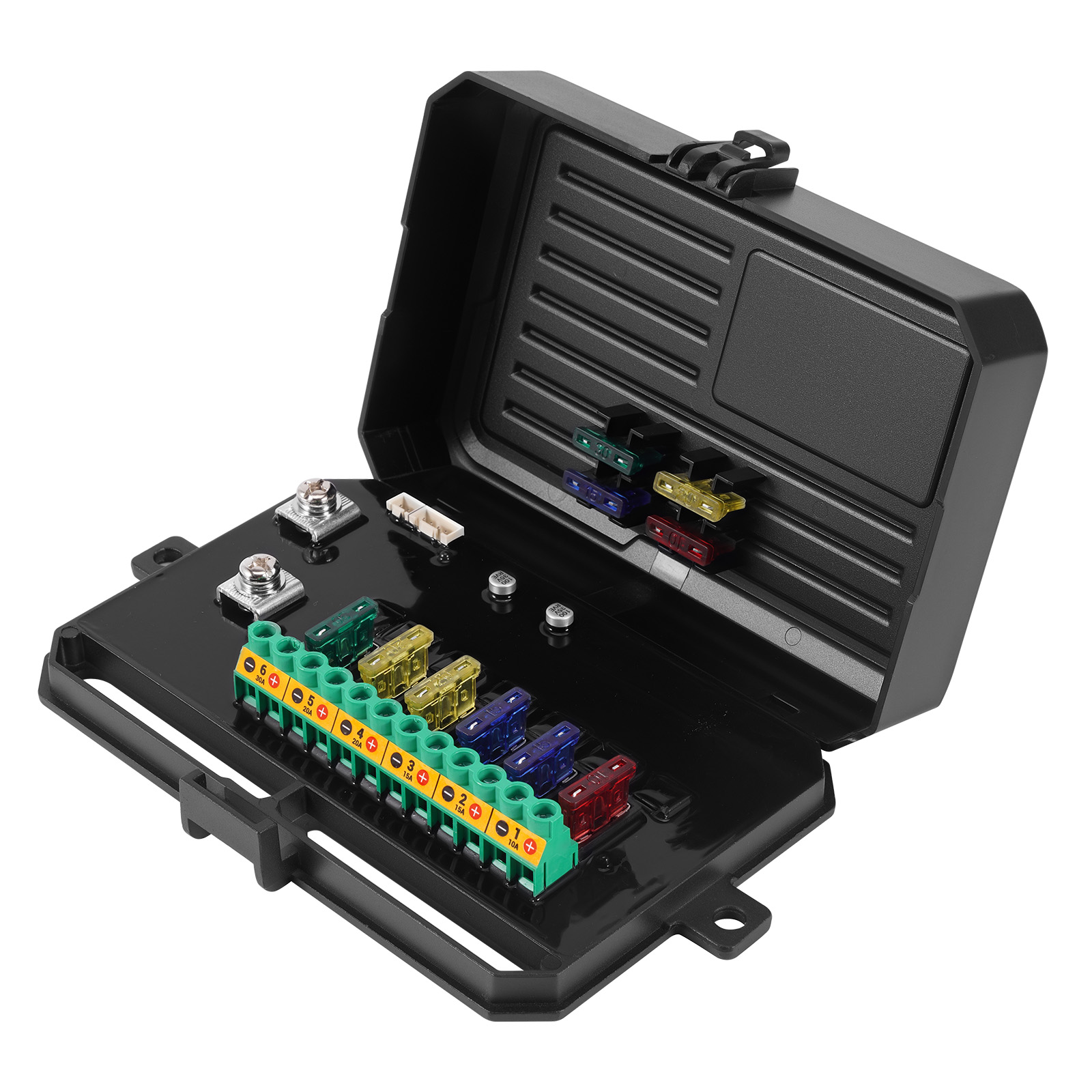 Panel Control 6 Botones Táctiles For Vehículo Offroad 4x4 Tractor 12V-24V Azul