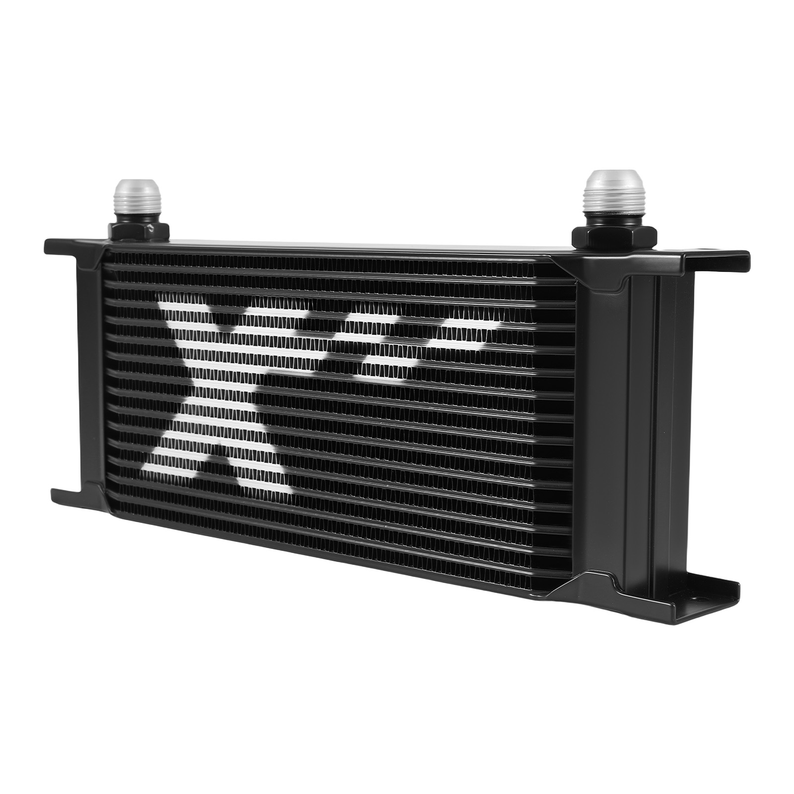 16-Reihen Ölkühler Kit Universal Aluminium Transmission Oil Cooler AN10 Adapter