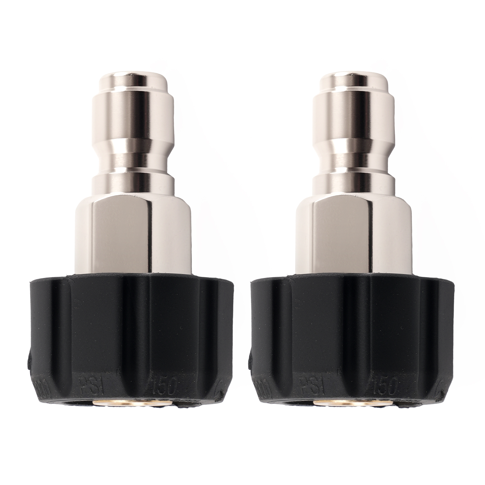 4 pack Pressure Washer Adapter Set M22-14MM to 3/8'' Quick Connect 5000 PSI