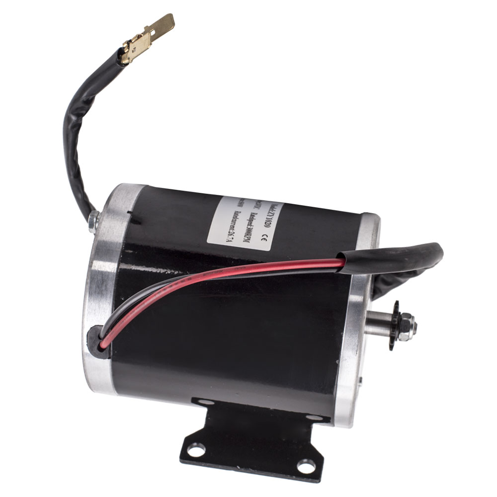 Moteur électrique à Balais 500W 24V DC ZY1020 - Pour Scooter, Vélo électrique, Go-kart DIY - Neuf Avec Garantie 2 Ans