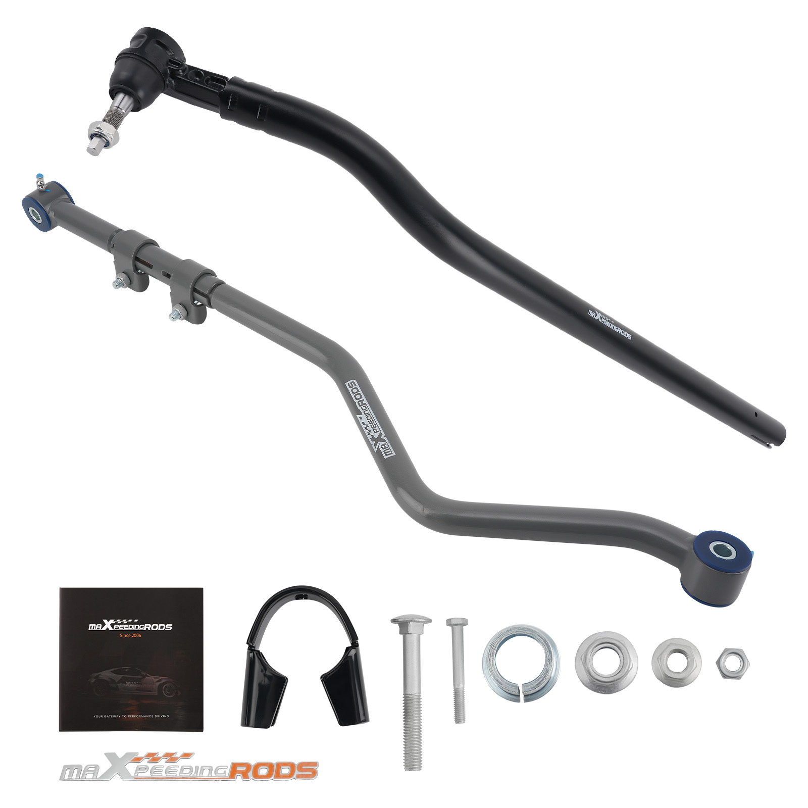 Front Adjustable Track Bar High Steer Drag Link For 18-2024 Jeep Wrangler JL 4WD
