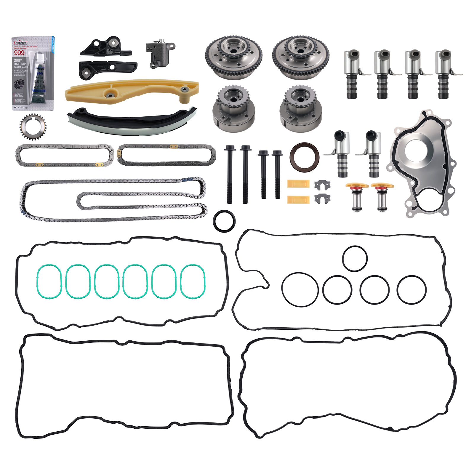 Engine Rebuild Timing Kit w/Solenoids for 2013-2016 Ford F-150 3.5L Ecoboost