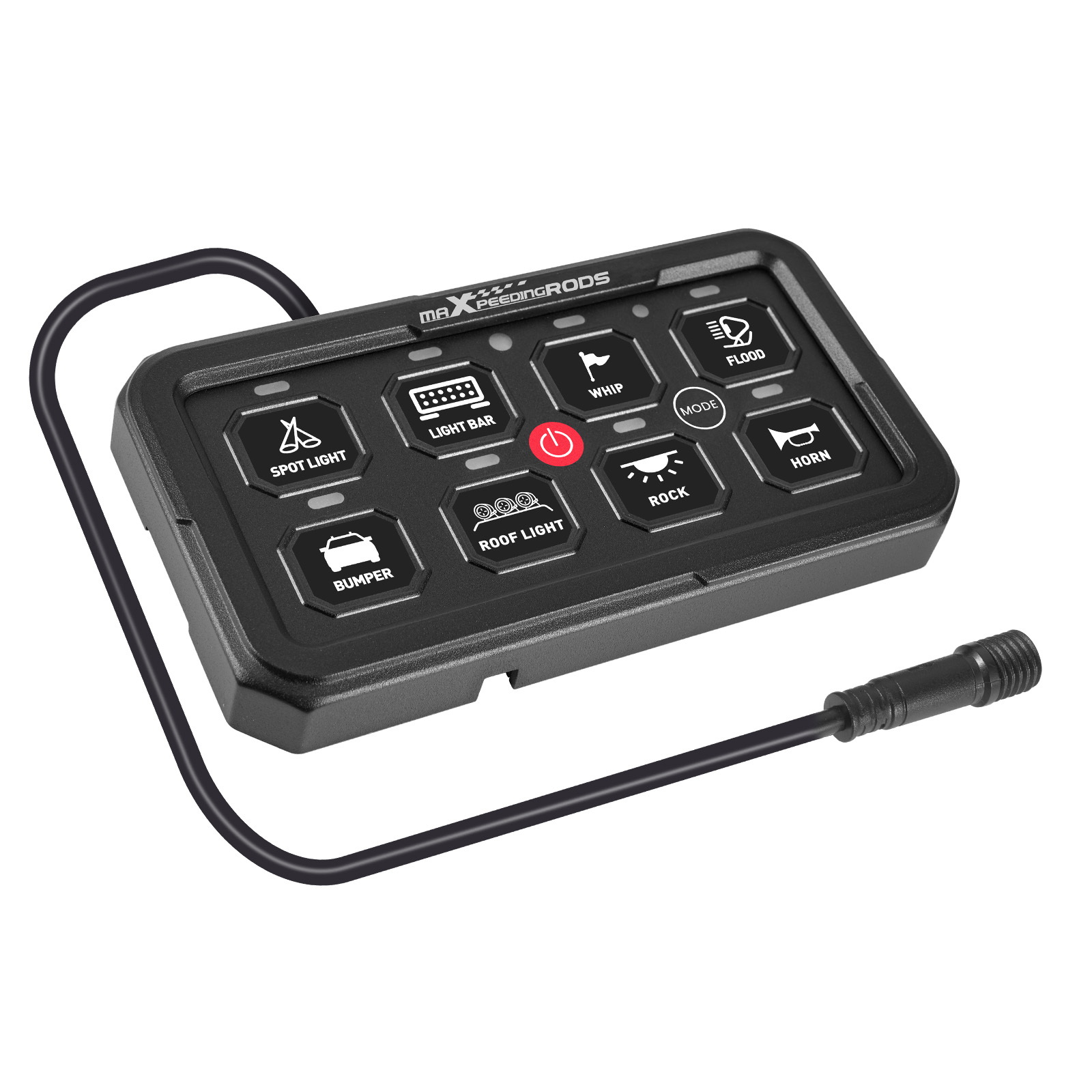 Pannello Comandi Touch Screen 8 Gang For Auto Pickup SUV Barca Offroad 12-24V