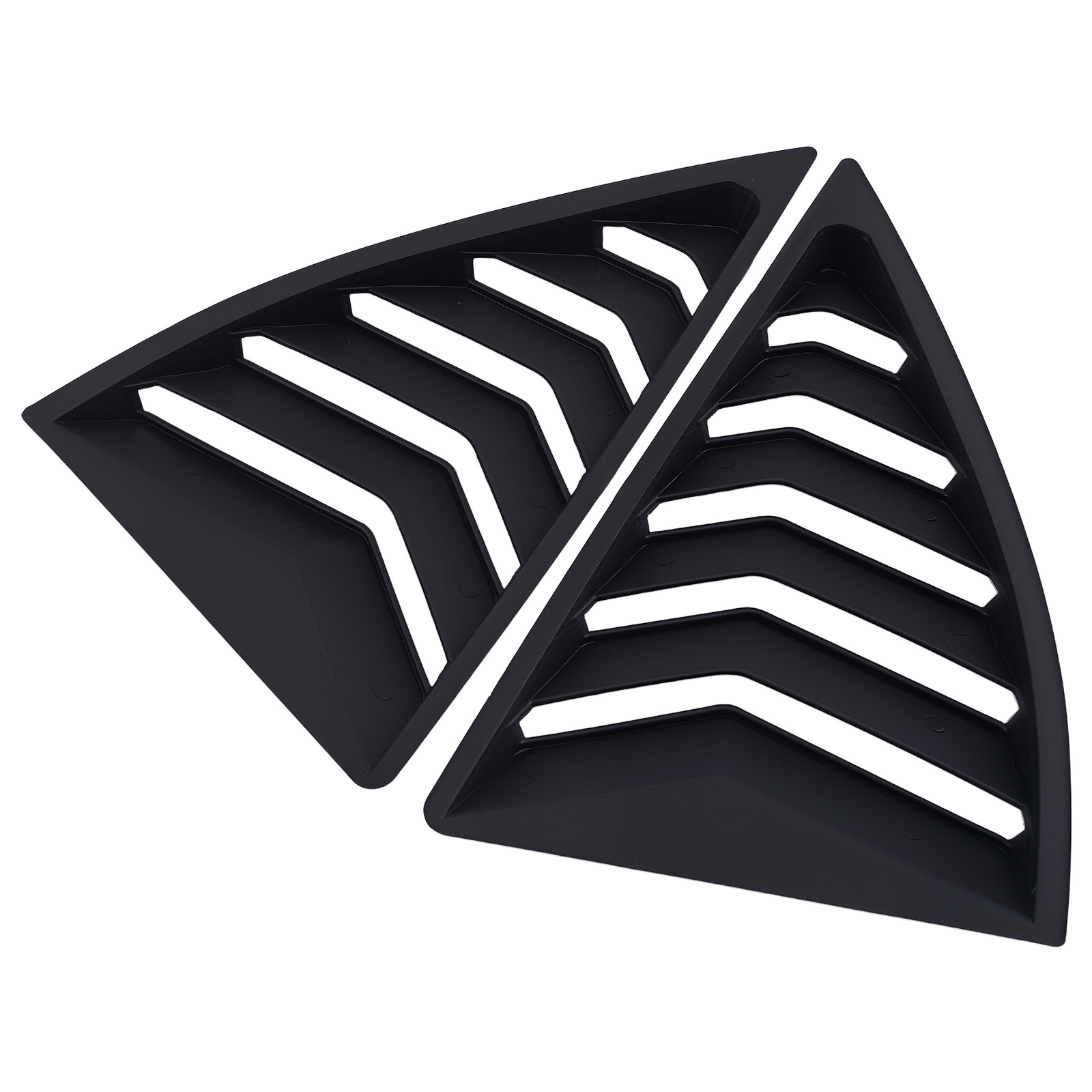 Side Window Louvers for Chevy Camaro 10-15 Quarter Panel Cover Matt Black