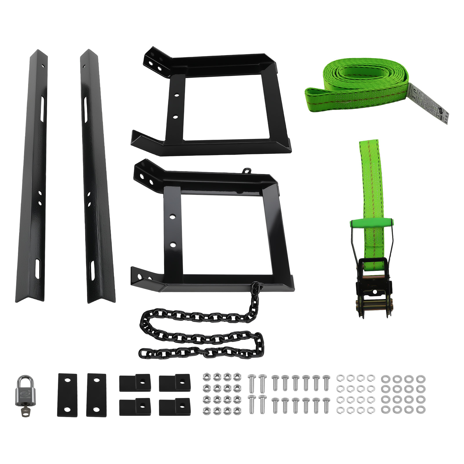 Spare Tire Carrier Tire Mount Holder w/hardware for Semi Truck Adjustable Black