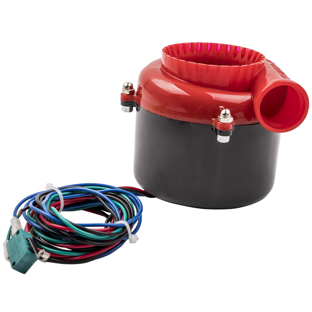 Red Black Car Fake Dump Valve Electronic Turbo sound 4-Wire Connection