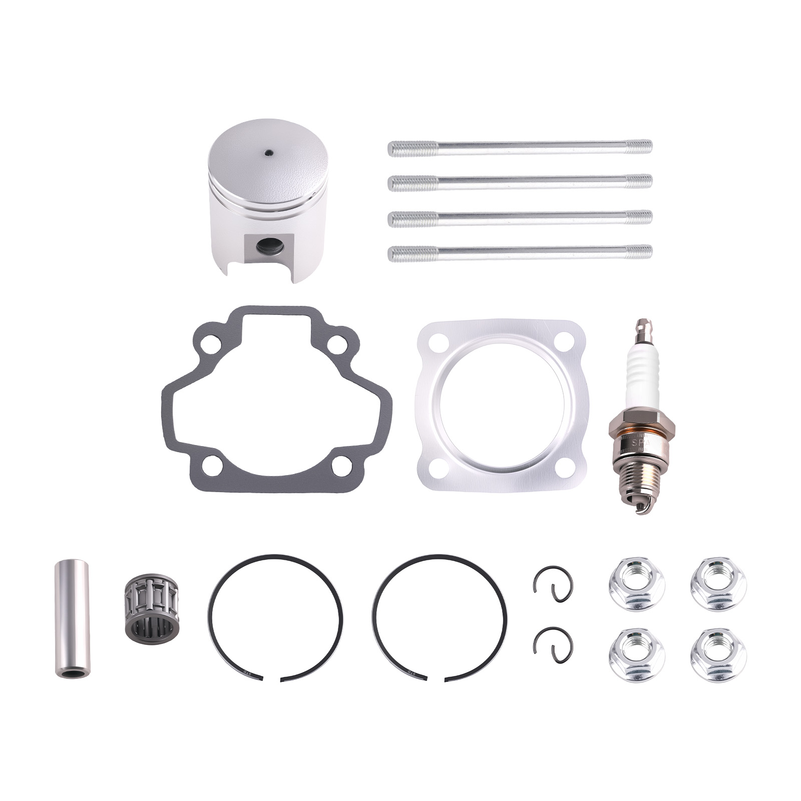 60cc Engine Piston Cylinder Head Top End Kit replace for Yamaha PW50 QT50