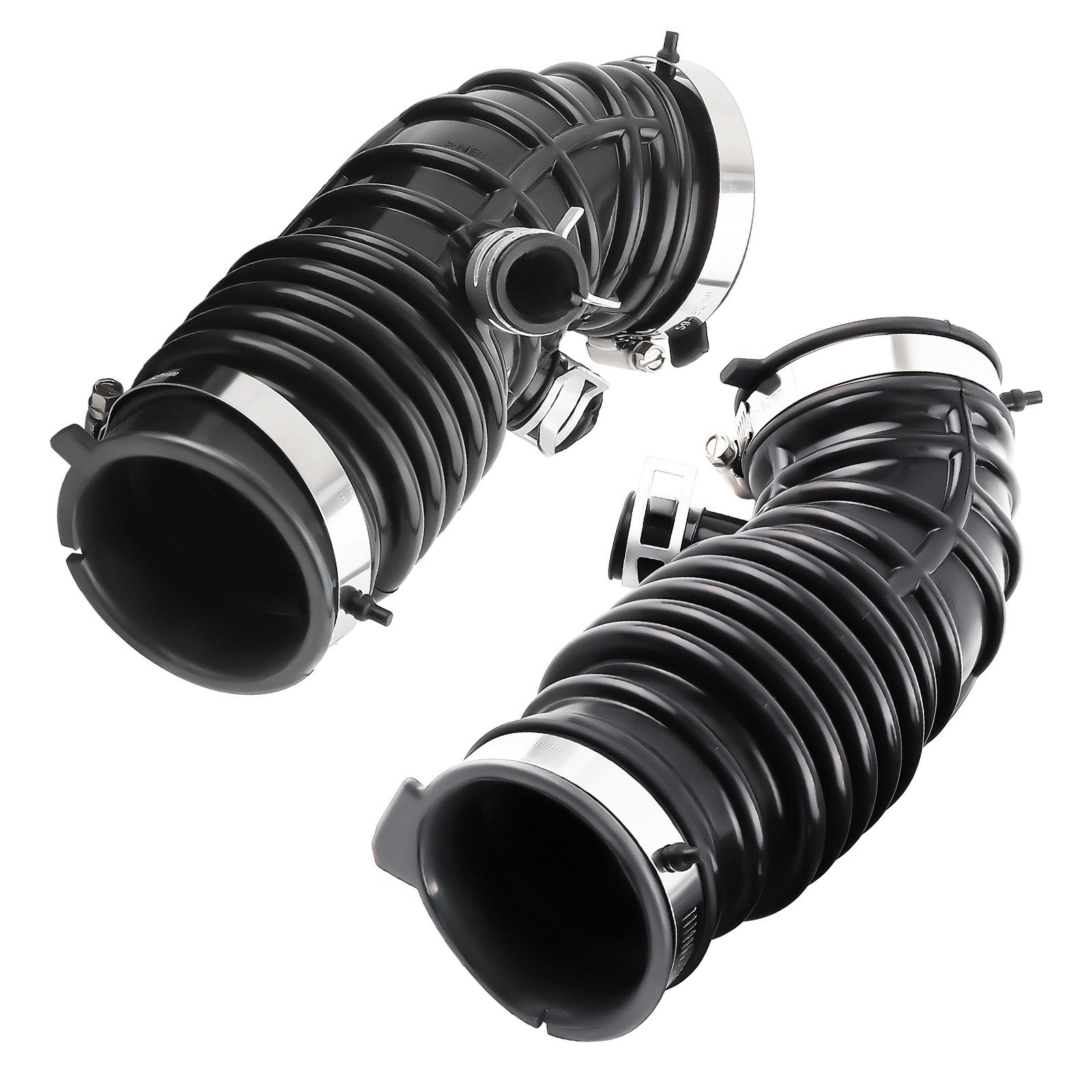 2X Air Intake Duct Hose Tube Kit For INFINITI G35 07-08 EX35 2008 3.5L V6 Black