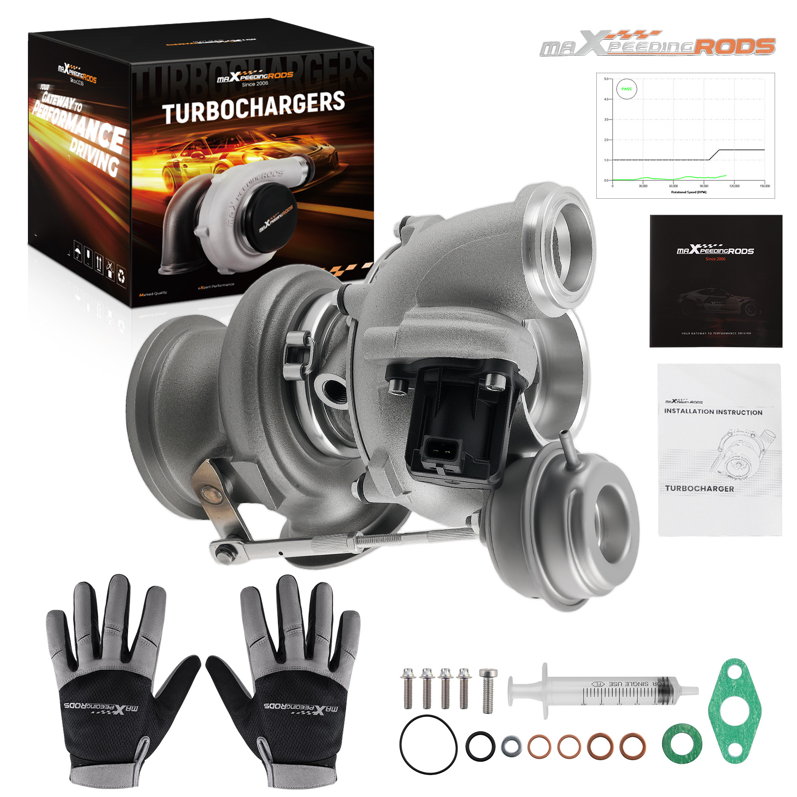 Upgrade Billet Turbo for BMW 650i 750i 750Li 550i X6 X5 4.4L N63B44 Gas 821719