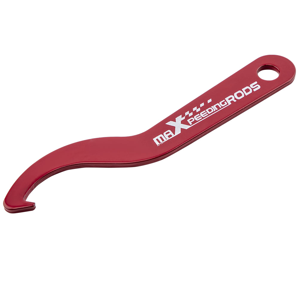 Pair Steel Adjustable Tool Sleeve Coilover Shock Spanner Wrench Red eBay