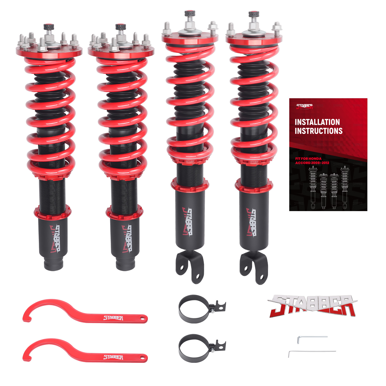 STABBER 24 Level Adjustable Damper Coilovers Strut For Honda Accord 2008-2012