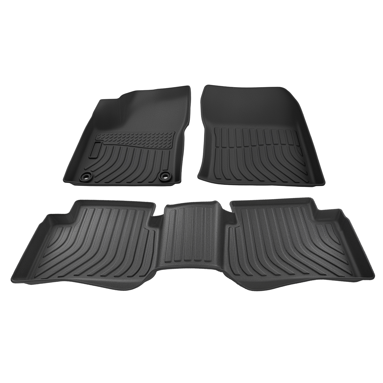 All-Weather Floor Mats for Toyota Prius 2016-2022 Prius Prime 2017-2022 Black
