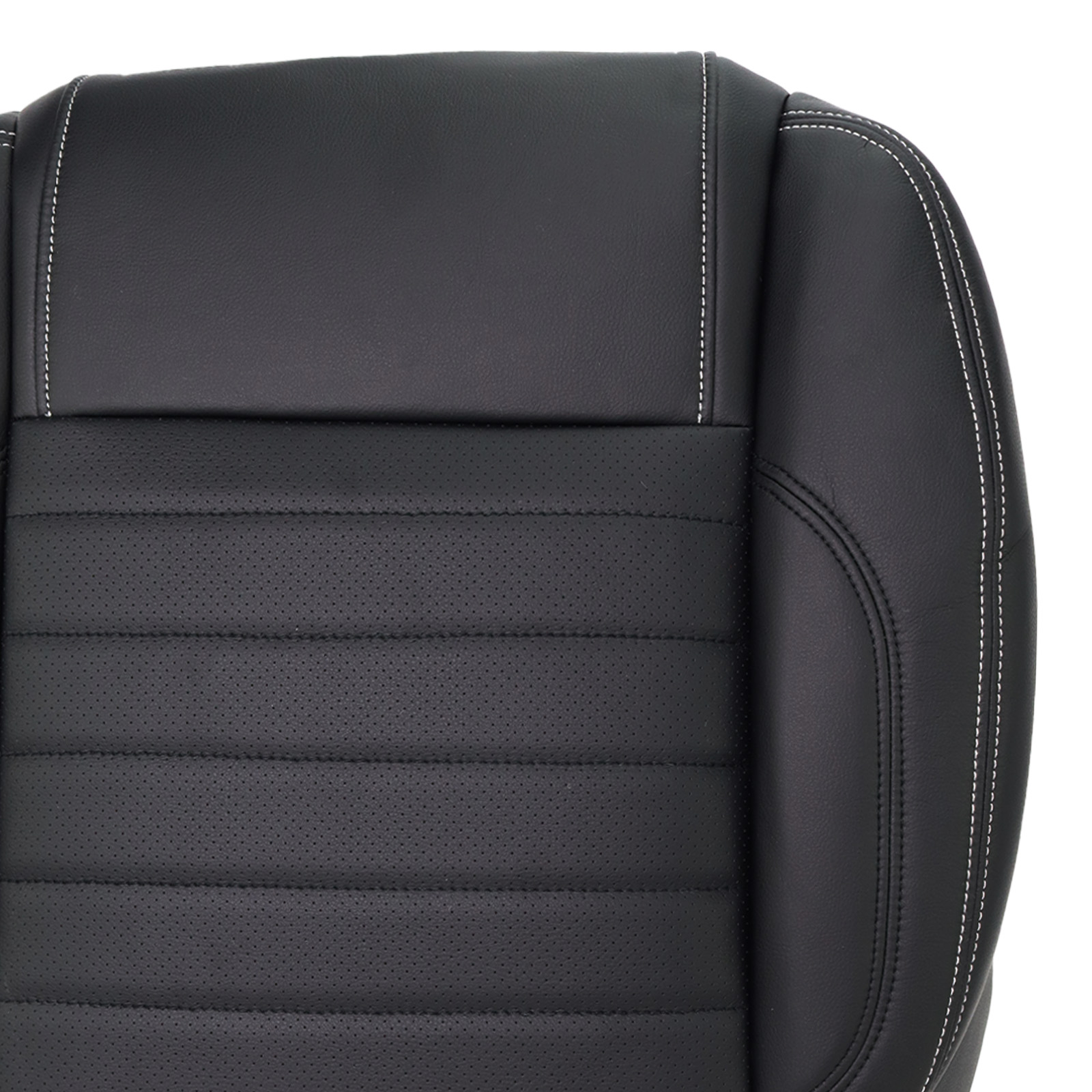 Black Front Seat Cover for Ford Mustang GT Premium Deluxe 2010-2014