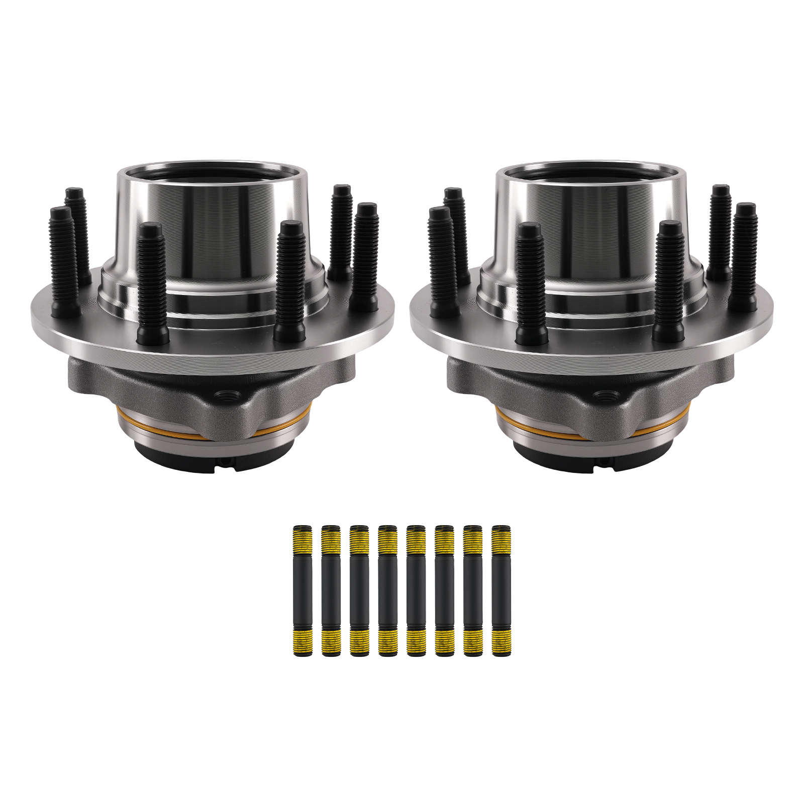 2pc Front Wheel Hub Assembly for Ford F-250 Super Duty 1999 515076 4WD 8 Bolt