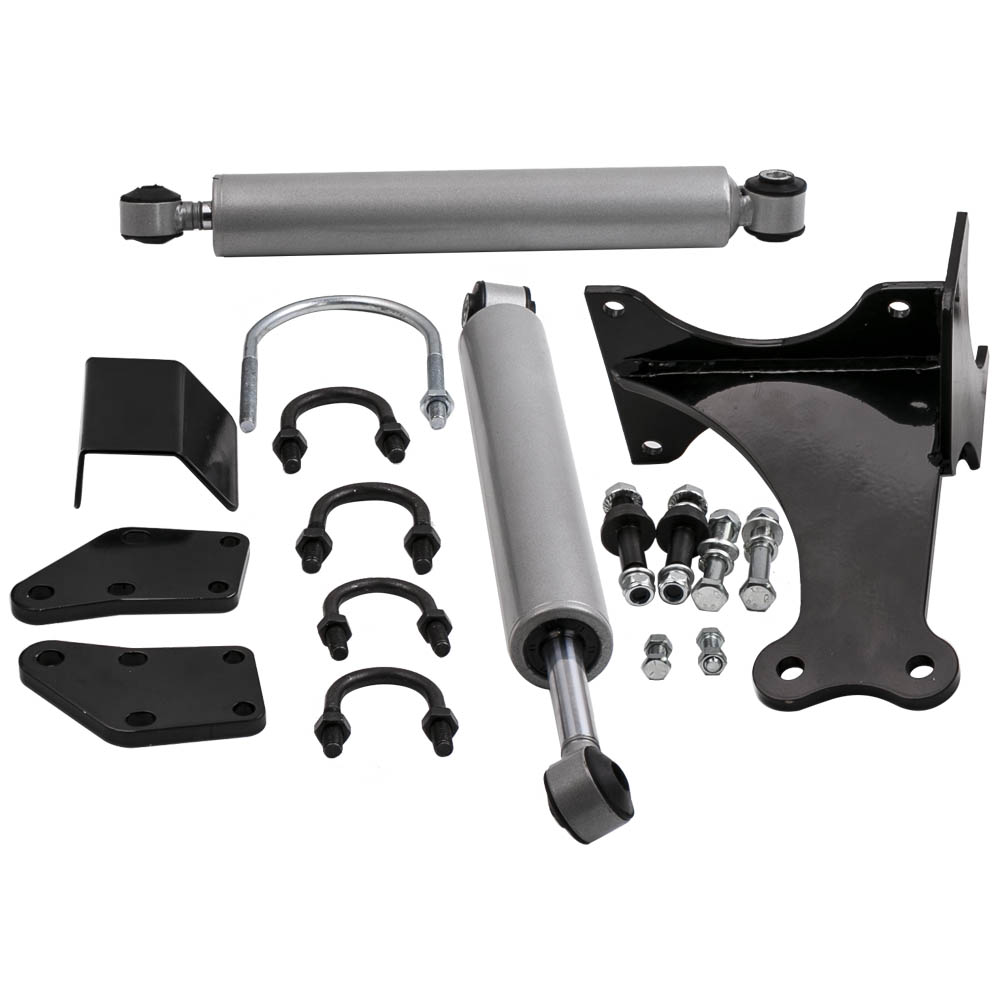 Fit Ford F250 F350 Super Duty Dual Steering Stabilizer 20052017 4WD