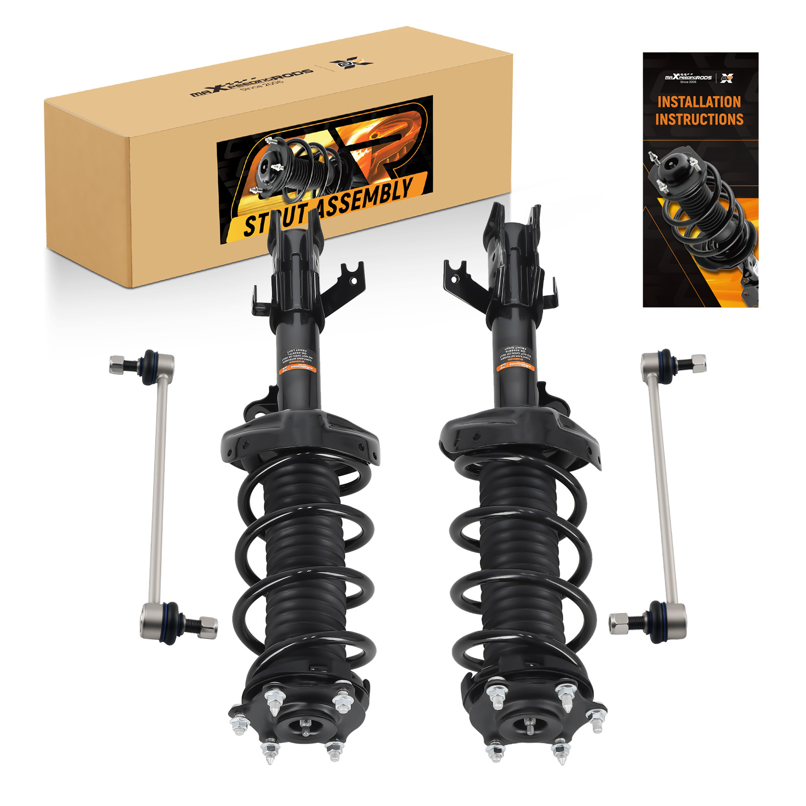 Front Sway Bar Links Complete Shocks Struts for 2007 2008 2009 - 2014 Honda CR-V