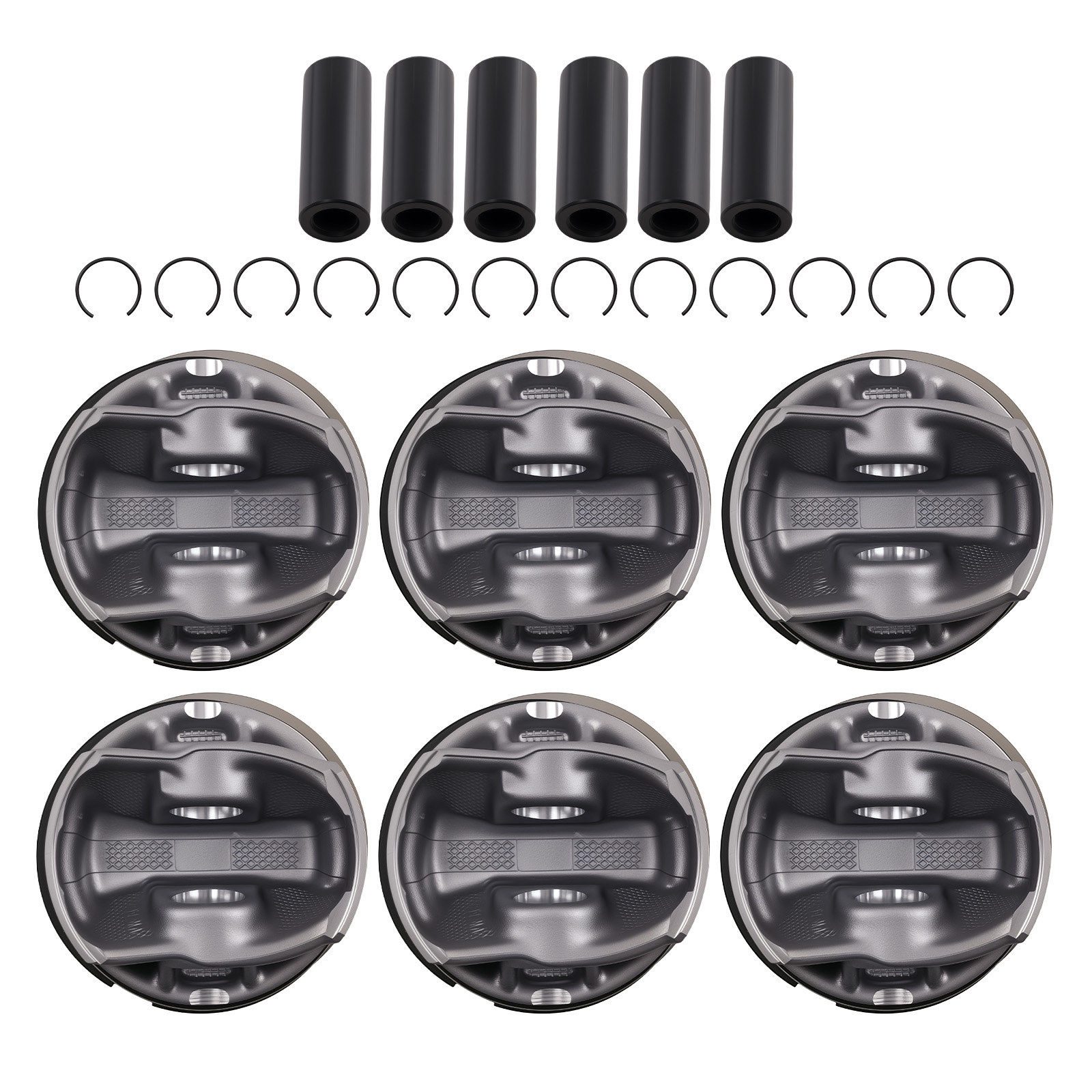 Engine Rebuild Pistons & Rings Set for Audi A6 allroad 3.0L V6 MHEV 20-22 EA839