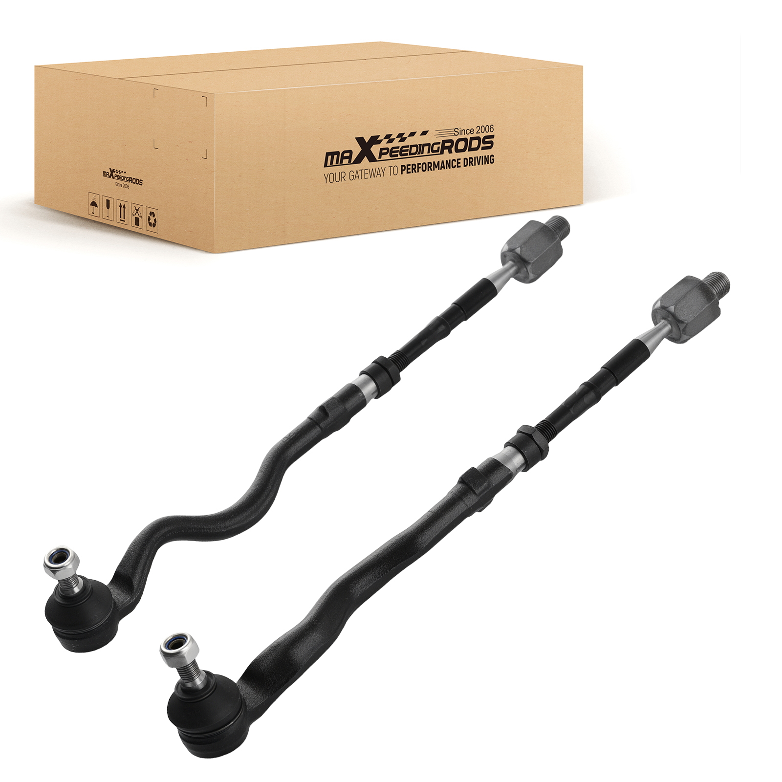 2X BARRE DE DIRECTION AVANT GAUCHE+DROITE FOR BMW 3ER E46 Z4 E86 E85 32106774223
