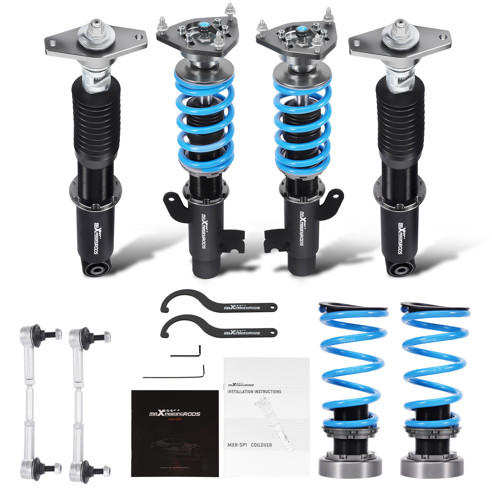 Sportfahrwerk Gewindefahrwerk for Ford Focus ST 2013-2018 336lbs Federrate