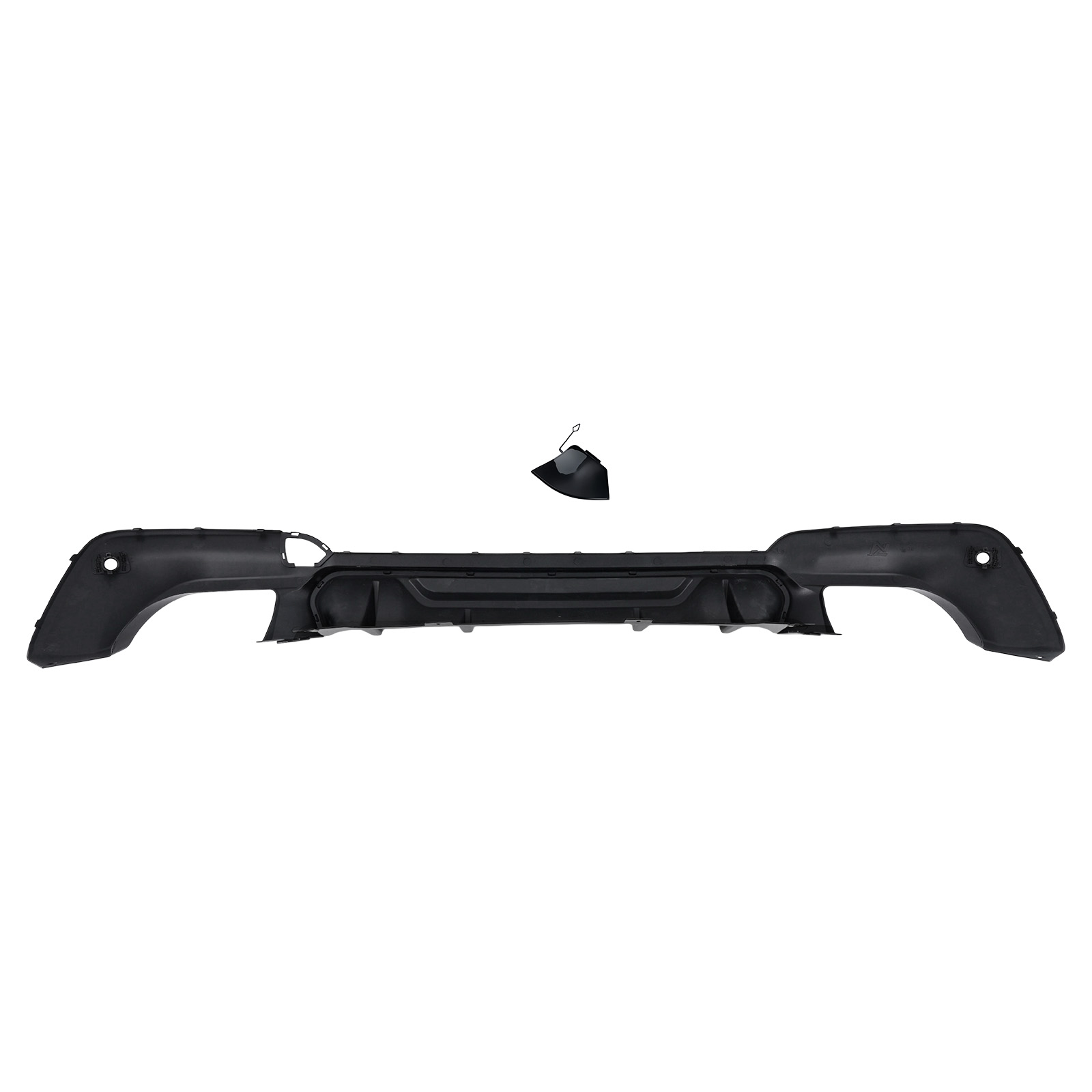 Black PP Rear Diffuser Lip Fit for BMW X3 G01 M-Sport M40i 2018-2021 US