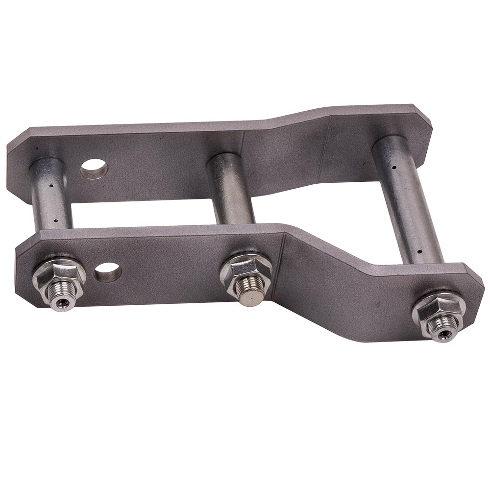 2x 2" inch 4548mm Rear Extended Lift Up Greasable Shackles For Ford