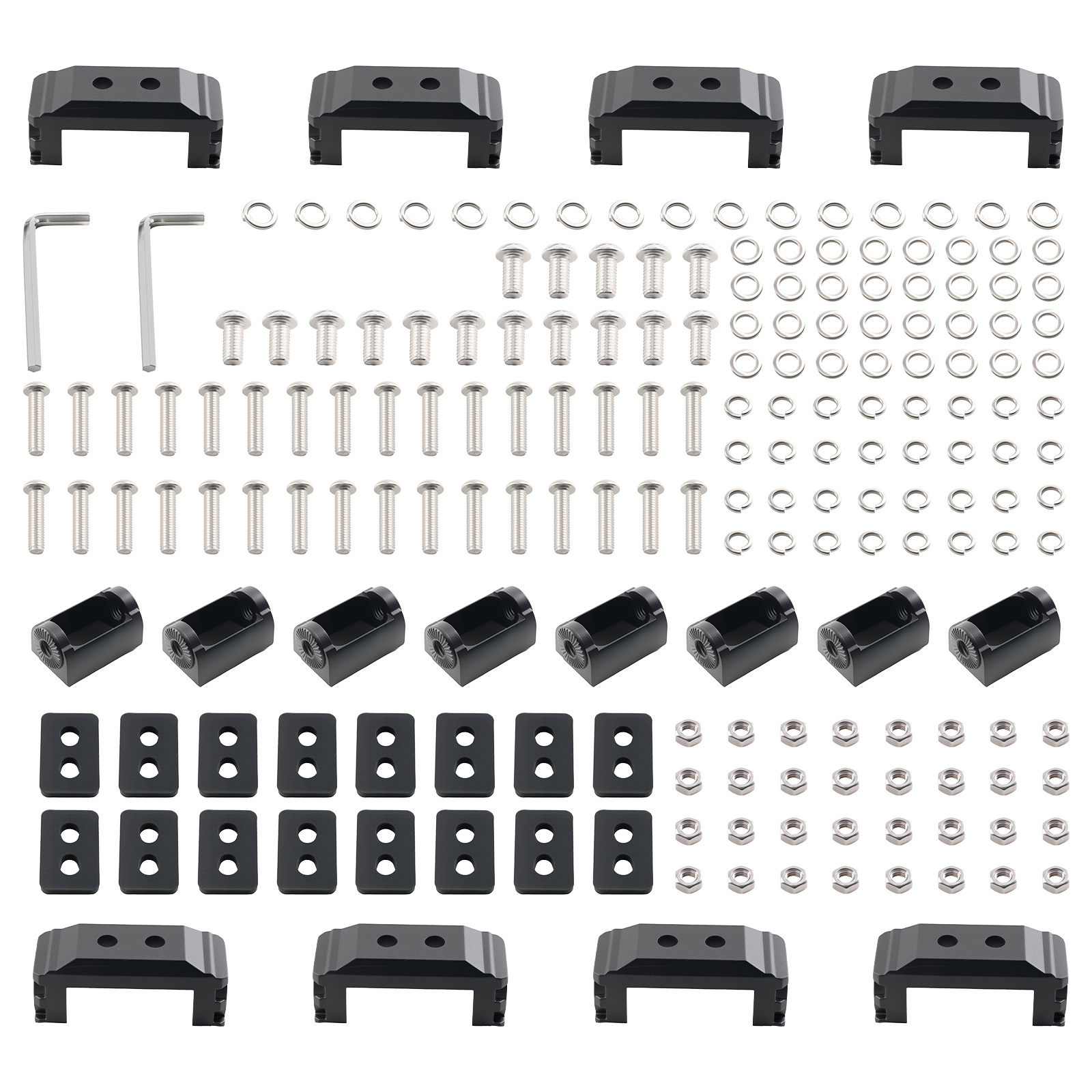 LED Pod Light Splice Brackets For maXpeedingrods 5inch Lights Aluminum 8 Set