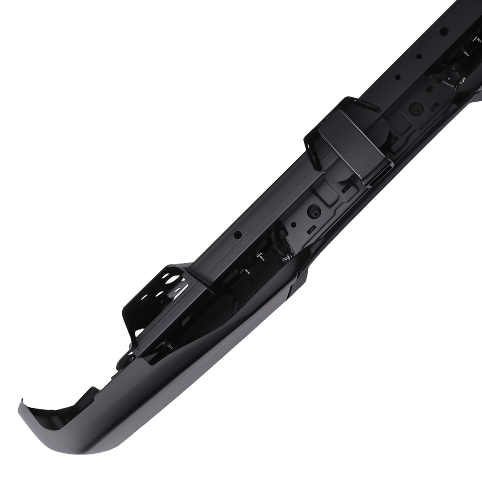 Black Rear Bumper for Ford F-150 2015-2020 FO1103188 W/Tow Hitch Steel