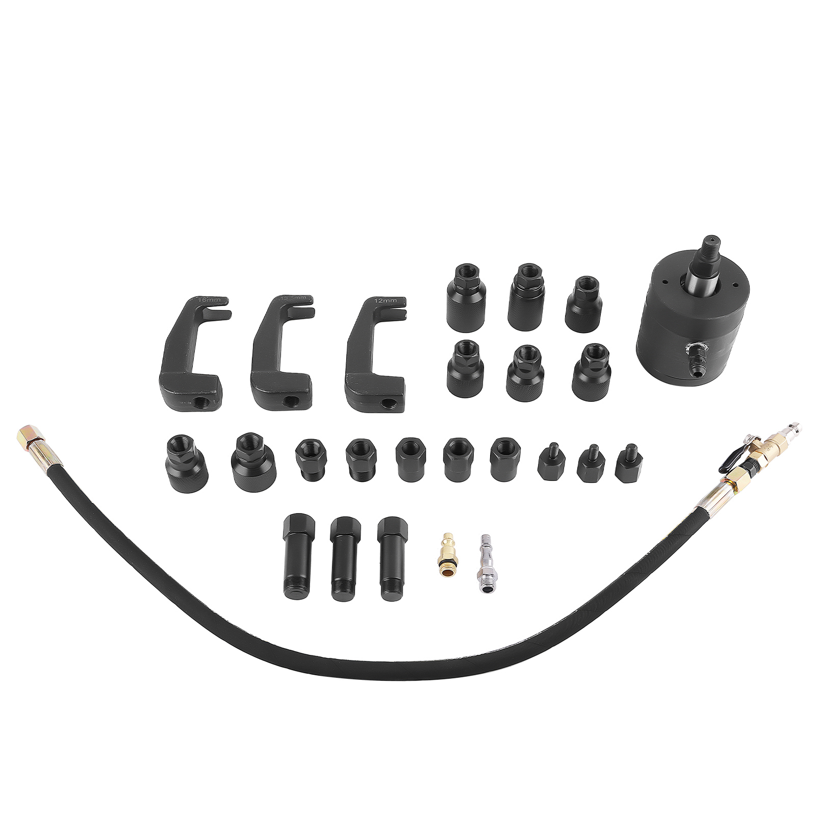 Kit Estrattore Iniettori Diesel Pneumatico 19pz Adattatori M8-M31 for Auto