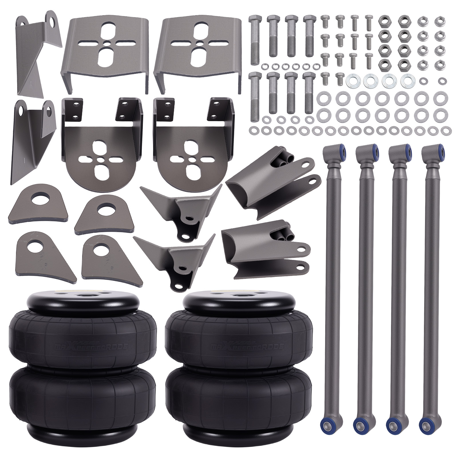 Universal Weld On Triangulated 4 Link Bracket Kit Luftfederbalg 2500 lbs