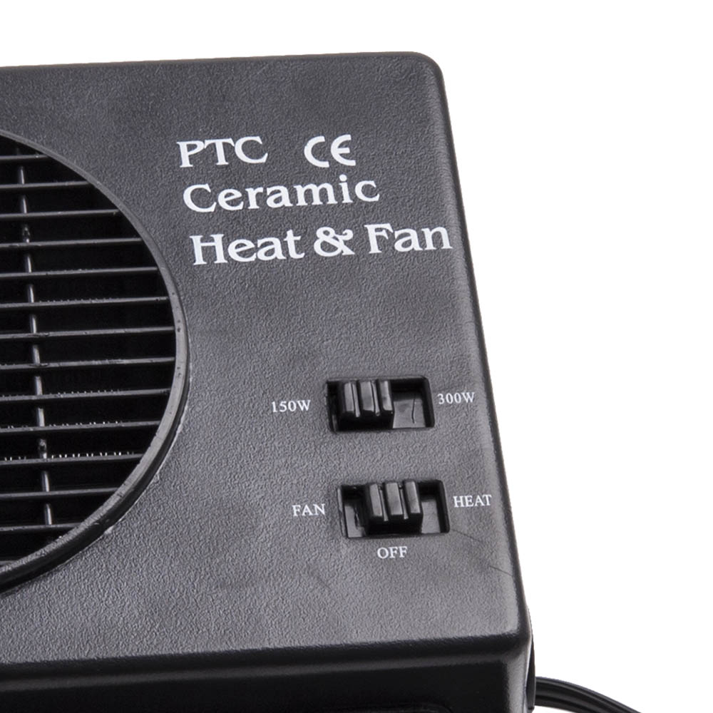 12V 150W / 300W Riscaldatore Riscaldamento Ventola Sbrinatore Antiappannamento