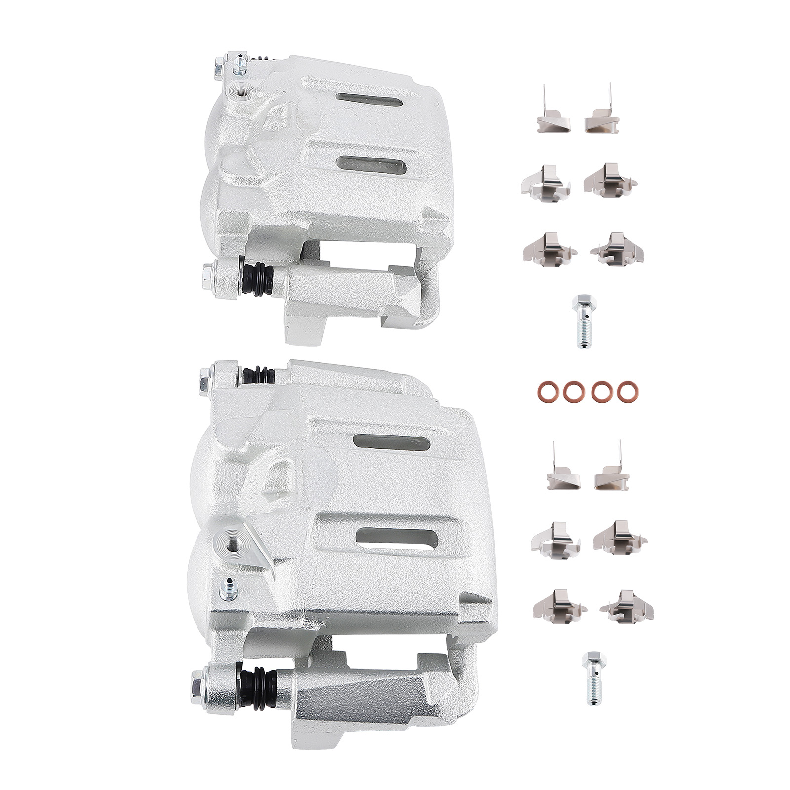 Passenger Driver Side Brake Calipers w/Bracket for Ford F-250 F-350 Super Duty