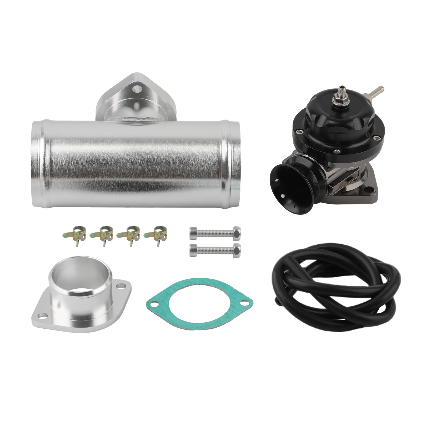Blow Off Valve Kit + Aluminum Flange Pipe Adapter Kit Type-RS 2.50