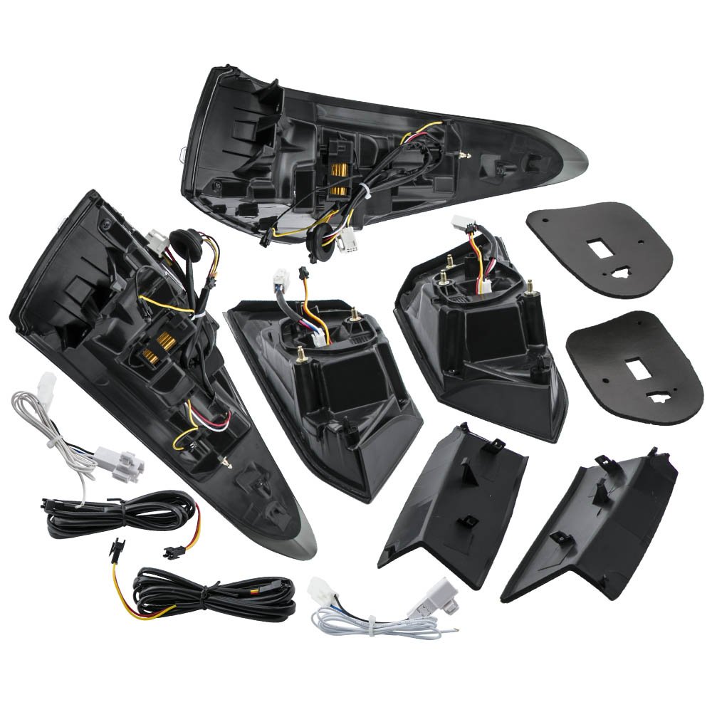 Black Brake Tail Light LED Running Light for Toyota Camry 2018-2020 Sedan 4-Door