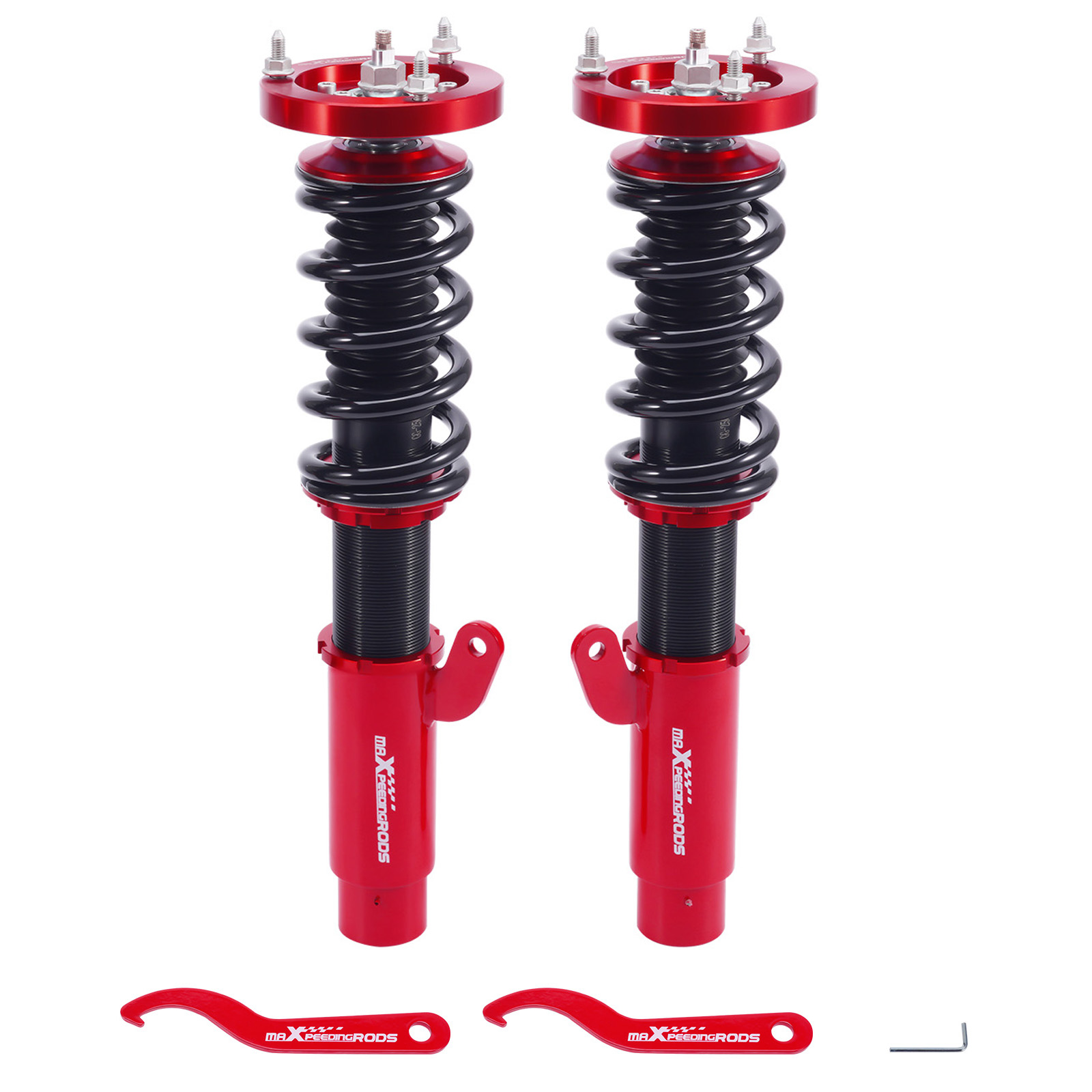 2x Front Adjustable Suspension Coilovers Kit for BMW E46 3-Series RWD 98-06