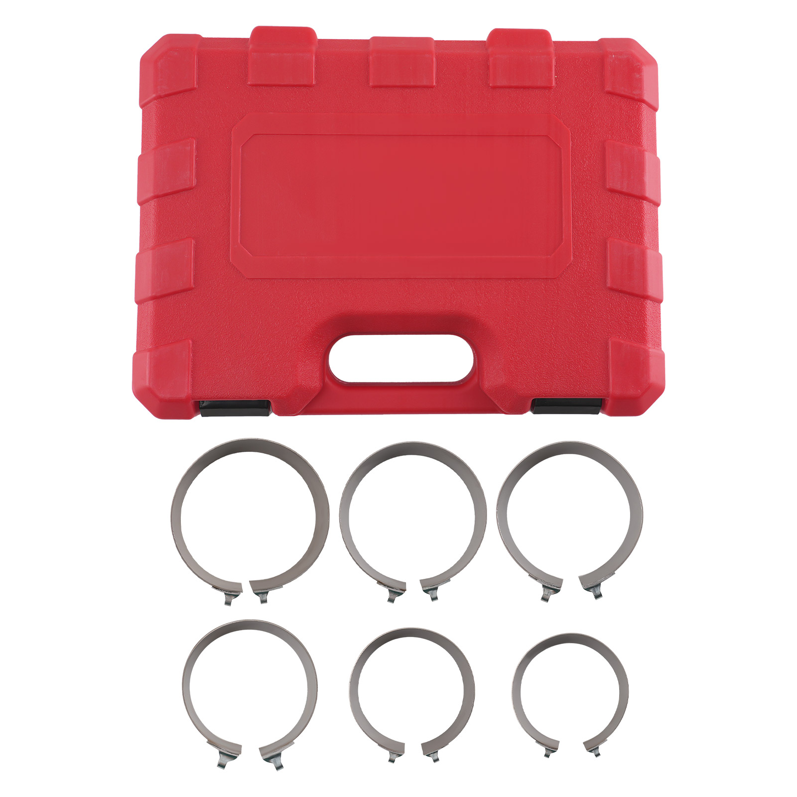 Car Engine Piston Ring Compressor Tool 73-111mm for Repair 7PC Ratchet Set