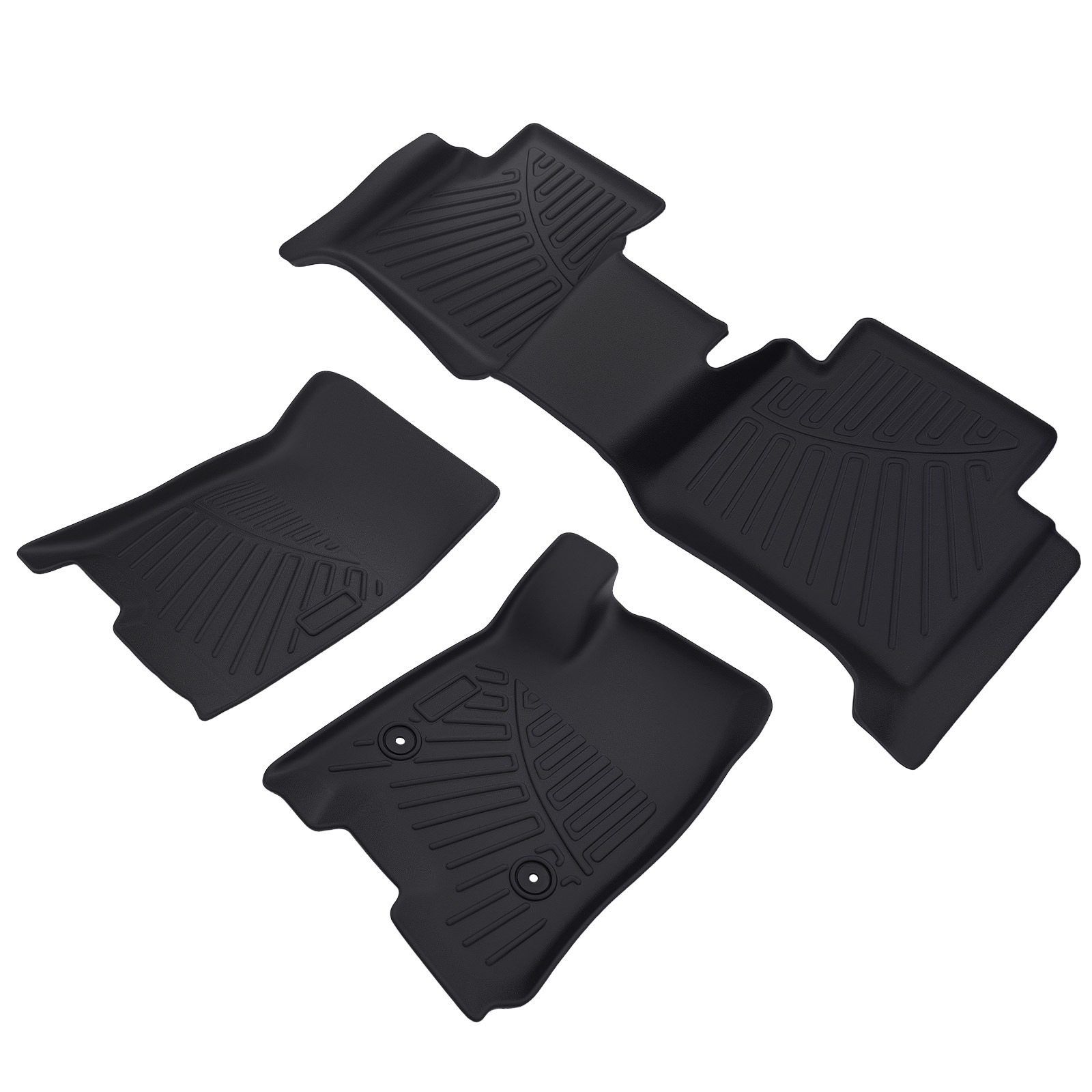 3 Pack  Front & Rear Interior Floor Mats Carpet fit for Chevy Colorado 2023-2025