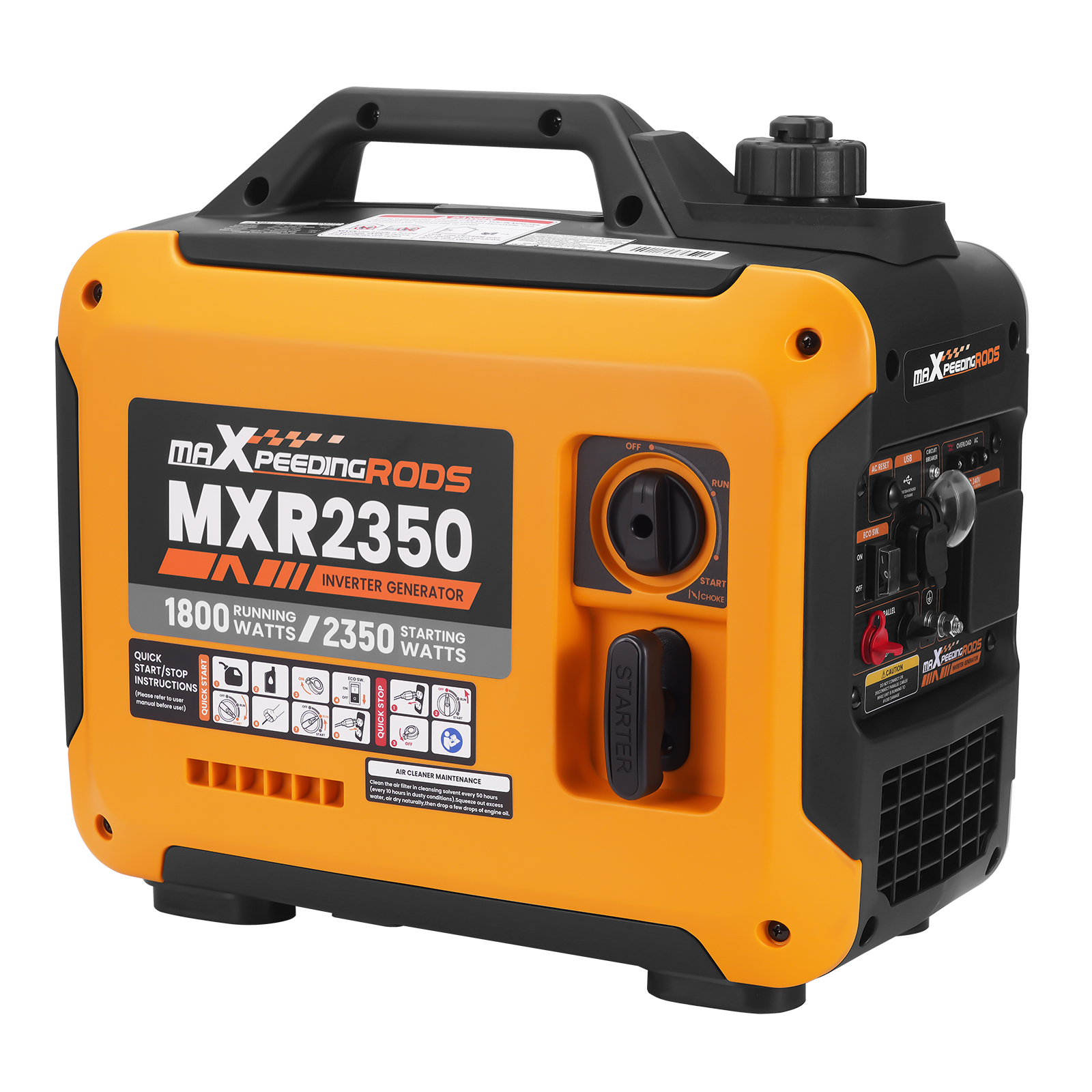 Inverter Generator 2350W Max Generators Portable Silent Pure Sine camping