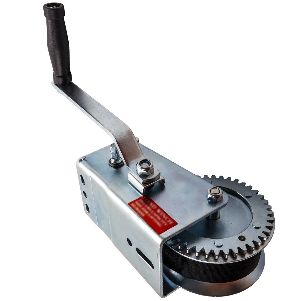 2000lbs Hand Winch Hand 2 Gear Crank Winch Heavy Duty ATV Trailer Boat QME