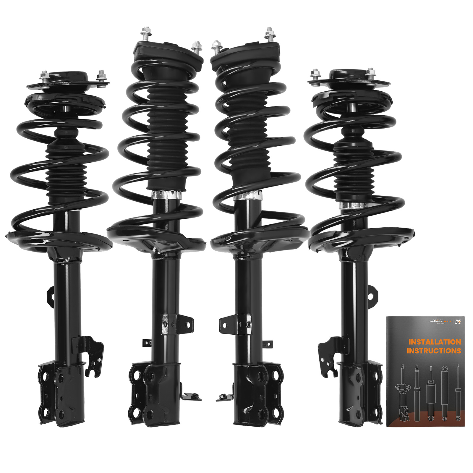 Front & Rear Struts w/ Coil Spring ASSY for 2009 2010 2011 2012 Toyota Venza AWD