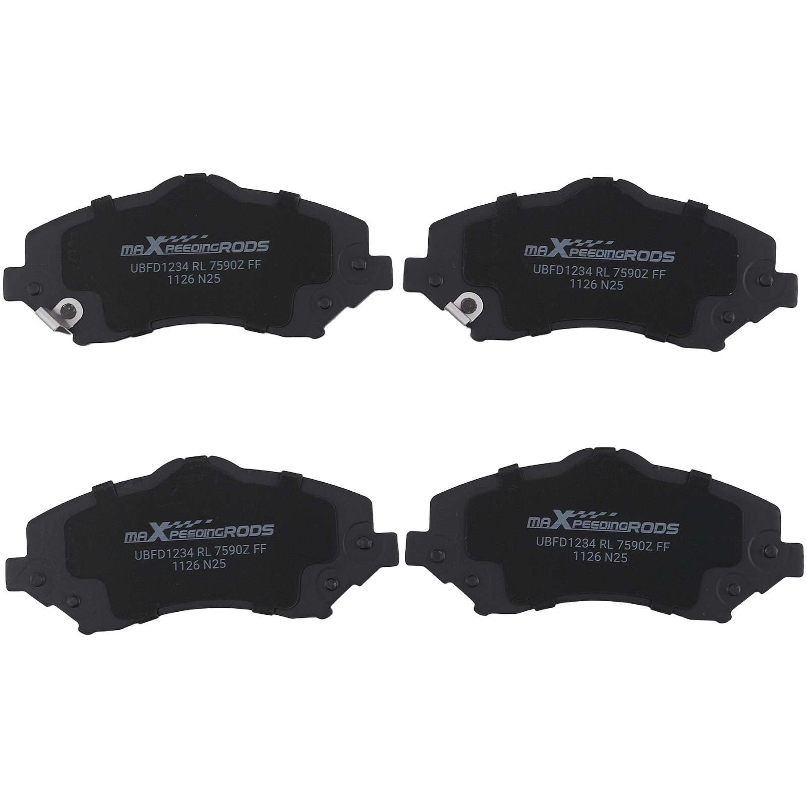 Front Rear Left&Right Brake Pads Set for Dodge Nitro 2007-12/Jeep Liberty 08-12
